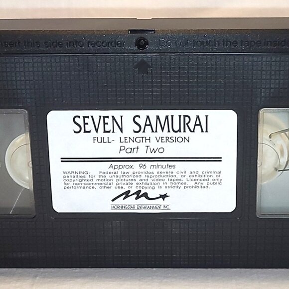 Akira Kurosawa 2 Seven Samurai 1954 & Rashomon 1950 - 3 VHS B&W Japanese ExCond - Picture 4 of 5